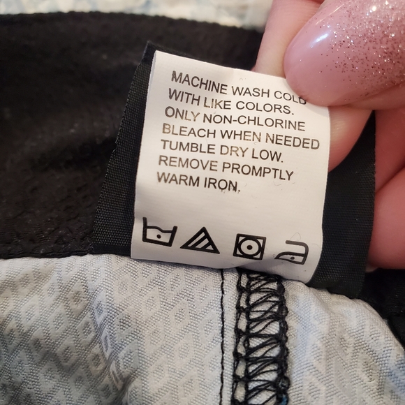 BNWT Burnside Ladies Dobby Stretch Board Shorts Blue with Palm Trees Large - Picture 8 of 10